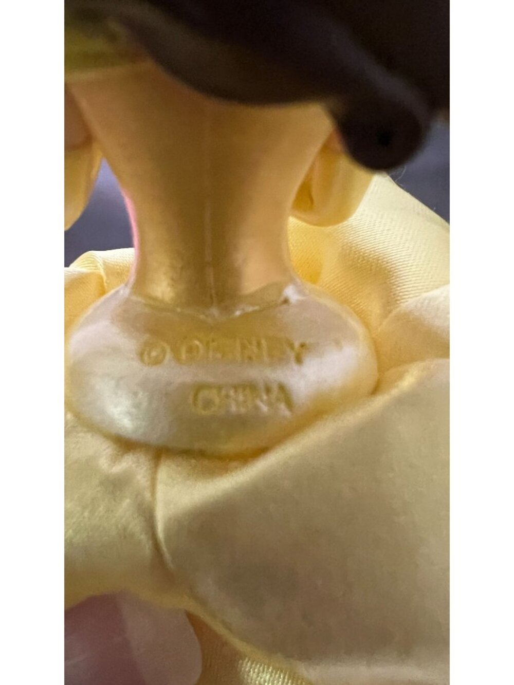Disney Belle Yellow Gown Christmas Ornament Rose Details Satin & Tulle - Picture 5 of 5